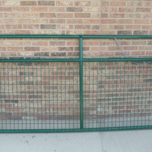 12' Wire-Filled Gate, 1 5/8", Green, 2"x4" Mesh